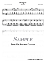 Bastille - Pompeii Sheet Music