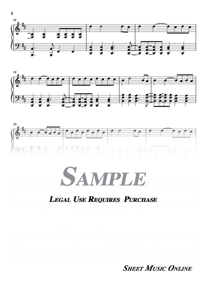 Blondie - One Way Or Another Sheet Music