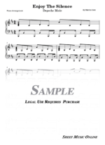 Depeche Mode - Enjoy The Silence Sheet Music