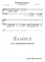 Depeche Mode - Personal Jesus Sheet Music