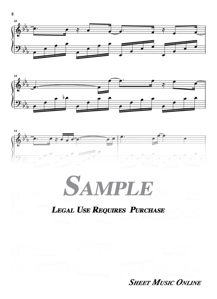 John Legend - All of me Sheet Music