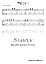Pink Floyd - High Hopes Sheet Music