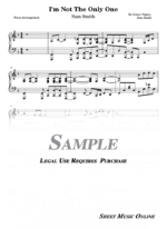Sam Smith - I'm Not The Only Sheet Music