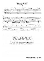 CG5 - Sleep Well Sheet Music