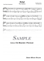The Beatles - Help! Easy Sheet Music