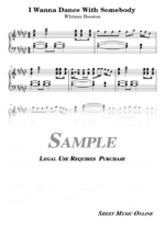 Whitney Houston - I Wanna Dance With Somebody Sheet Music