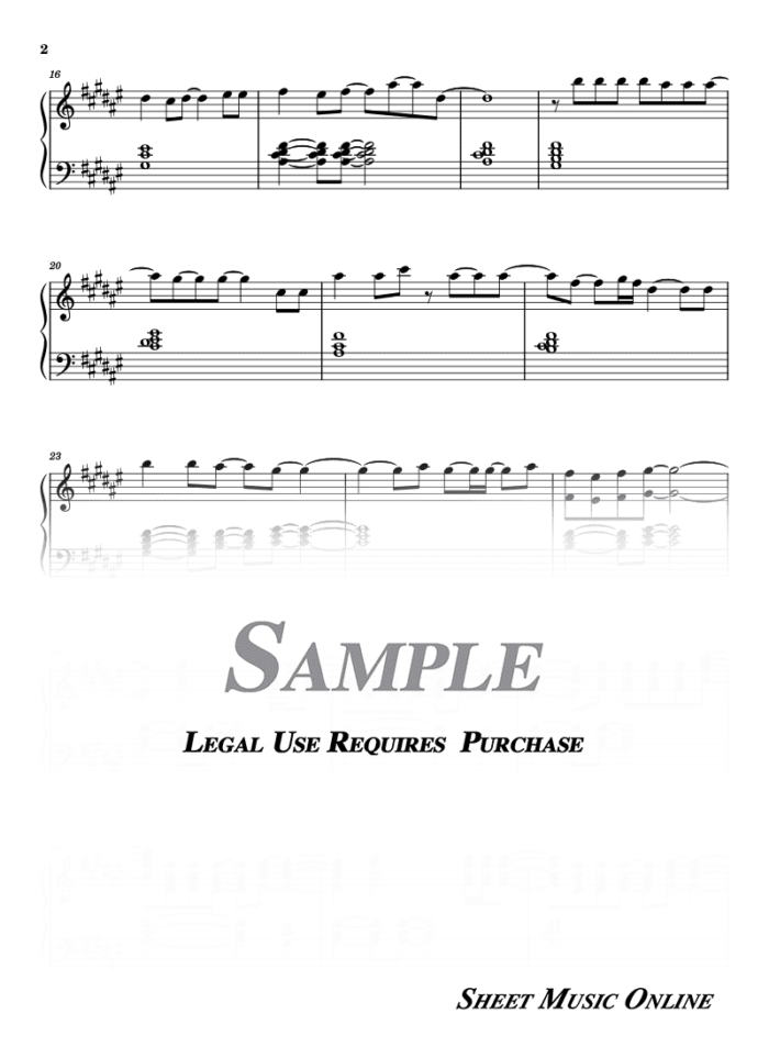 Whitney Houston - I Wanna Dance With Somebody Sheet Music