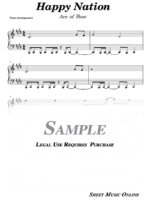 Ace Of Base – Happy Nation Sheet Music