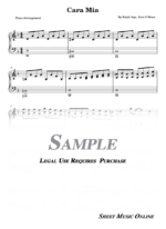 Baccara - Cara mia Sheet Music