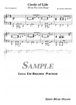 Elton John - Circle of Life (From "The Lion King") Sheet Music