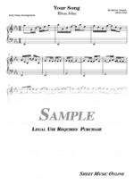 Elton John, Rod Stewart - Your Song Sheet Music
