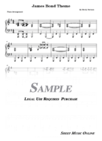James Bond 007 Theme Sheet Music