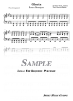 Laura Branigan - Gloria Sheet Music