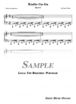 Queen - Radio Ga Ga Sheet Music