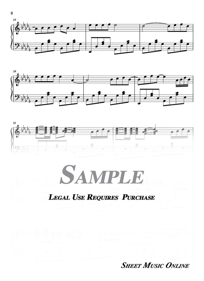 Rick Astley - Never Gonna Give You Up Sheet Music