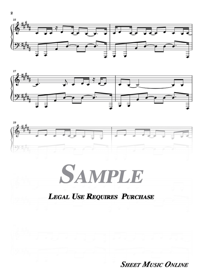 Blink 182 - I Miss You Sheet Music
