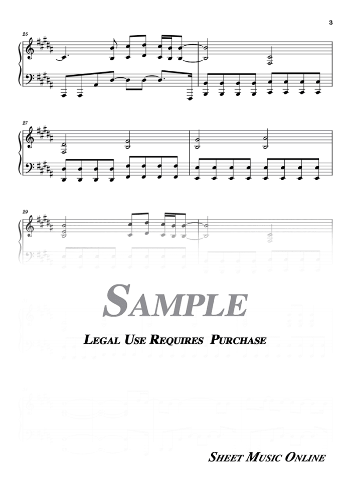 Blink 182 - I Miss You Sheet Music