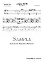 Angry Birds Theme Song Sheet Music