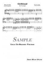 Avril Lavigne - Girlfriend Sheet Music