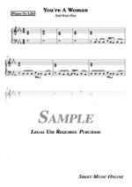 Bad Boys Blue - You're A Woman Sheet Music