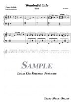 Black - Wonderful Life Sheet Music