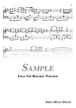 Bruno Mars - It Will Rain Sheet Music