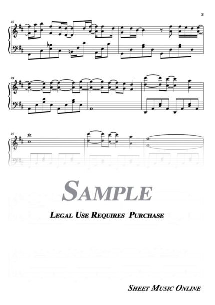 Bruno Mars - It Will Rain Sheet Music