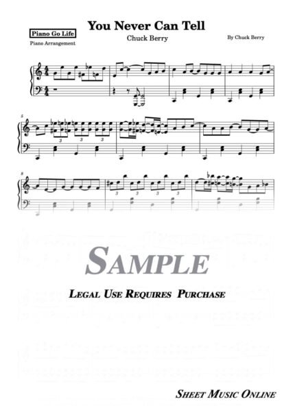 Chuck Berry - You Never Can Tell Sheet Music