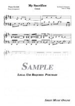 Creed - My Sacrifice Sheet Music