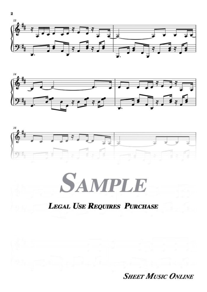 Creed - My Sacrifice Sheet Music