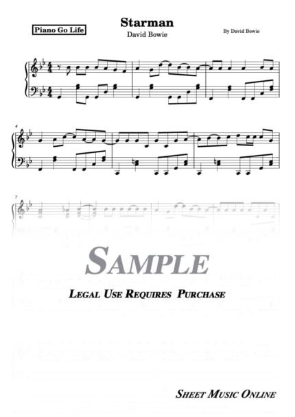 David Bowie - Starman Sheet Music