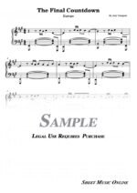 Europe - The Final Countdown Sheet Music