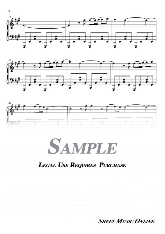 Europe - The Final Countdown Sheet Music