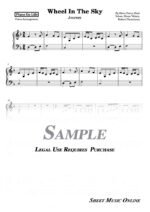 Journey - Wheel In The Sky Sheet Music