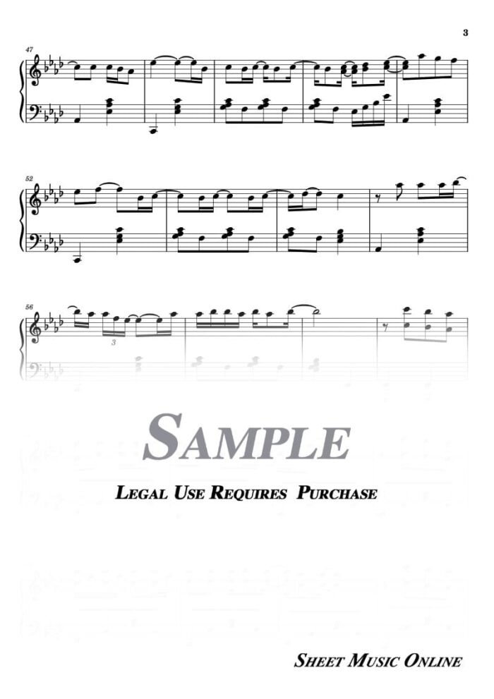 Kelly Clarkson - Because Of You Sheet Music