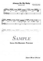 Mariah Carey - Always Be My Baby Sheet Music
