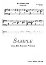 Mariah Carey - Without You Sheet Music
