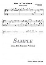 Michael Jackson - Man In The Mirror Sheet Music