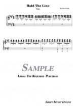 Toto - Hold The Line Sheet Music