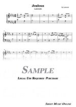 Labrinth - Jealous Sheet Music