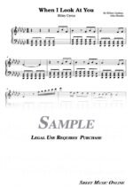 Miley Cyrus - When I Look At You Sheet Music