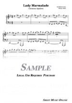 Christina Aguilera - Lady Marmalade Sheet Music