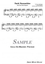 Red Hot Chili Peppers - Dark Necessities Sheet Music