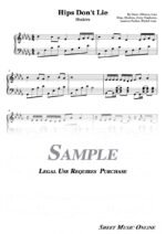 Shakira - Hips Don't Lie Sheet Music
