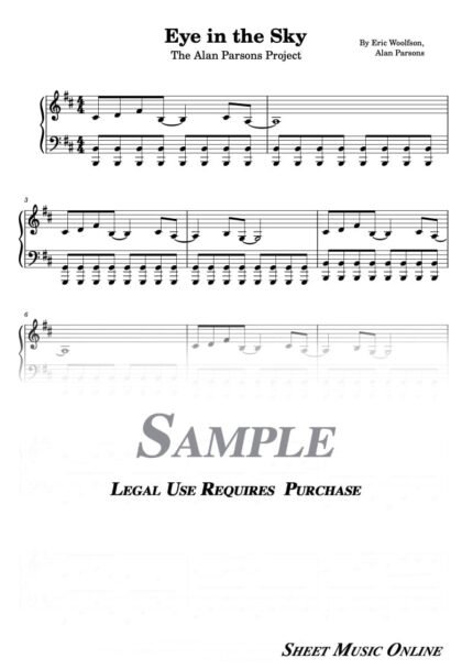 The Alan Parsons Project - Eye In The Sky Sheet Music
