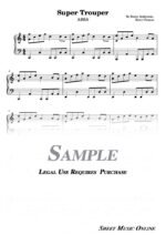 ABBA - Super Trouper Sheet Music