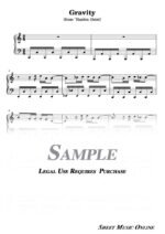 Hazbin Hotel - Gravity Sheet Music