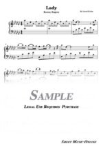 Kenny Rogers - Lady Sheet Music