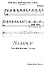 Mariah Carey - All I Want for Christmas Is You Sheet Music
