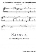 Michael Bublé - It's Beginning To Look A Lot Like Christmas Sheet Music